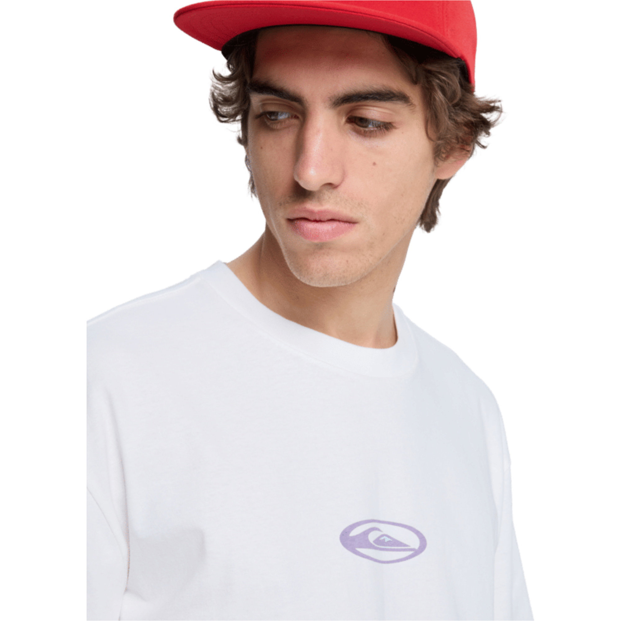 2026 Quiksilver Hombres Camiseta De Surf Con Motivos Florales EQYZT08301 - Snow White